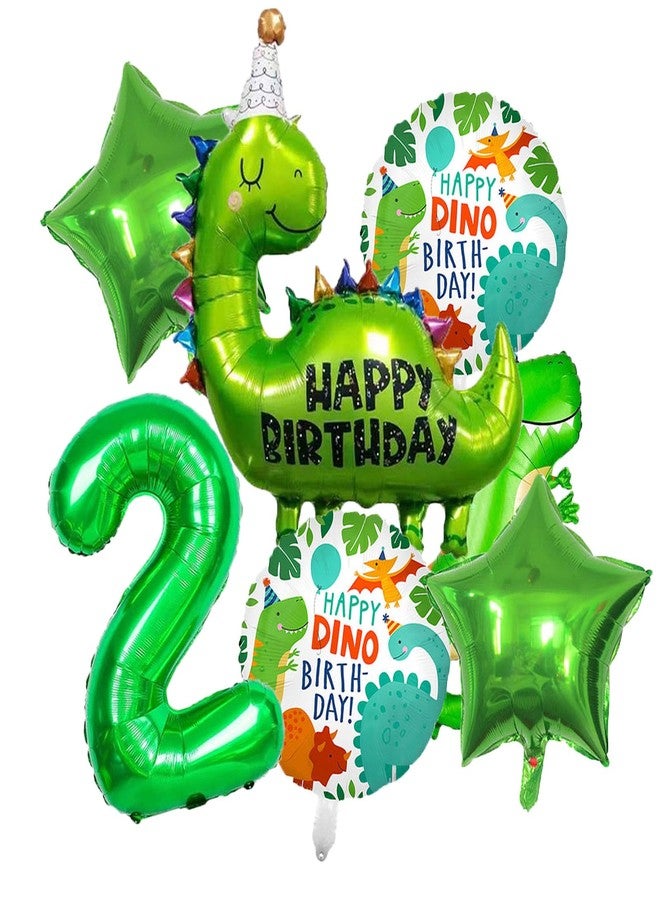 ALLPICK Dinosaur Birthday Party Decorations - Foil Balloons, Supplies for Kids' 2nd Birthday & Baby Shower - Image 1